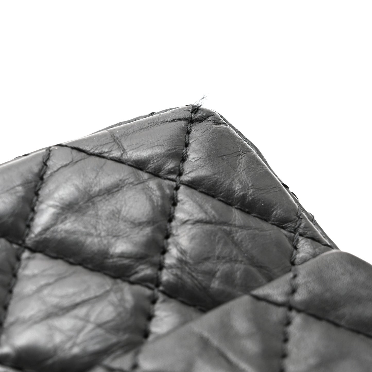 Aged Calfskin Quilted 2.55 Reissue 226 Flap Black