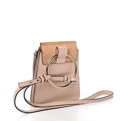 Chloe Suede Calfskin Mini Faye Bracelet Bag Cement Pink 2 of 9