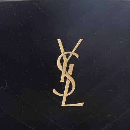Saint Laurent Velour Matelasse Monogram Lou Belt Bag Black 7 of 10