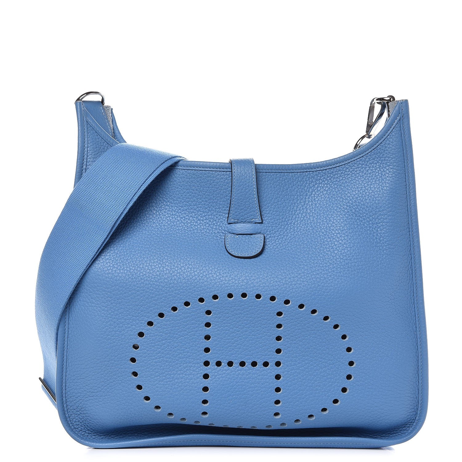 Hermes Taurillon Clemence Evelyne III GM Bleu Paradis 1 of 9