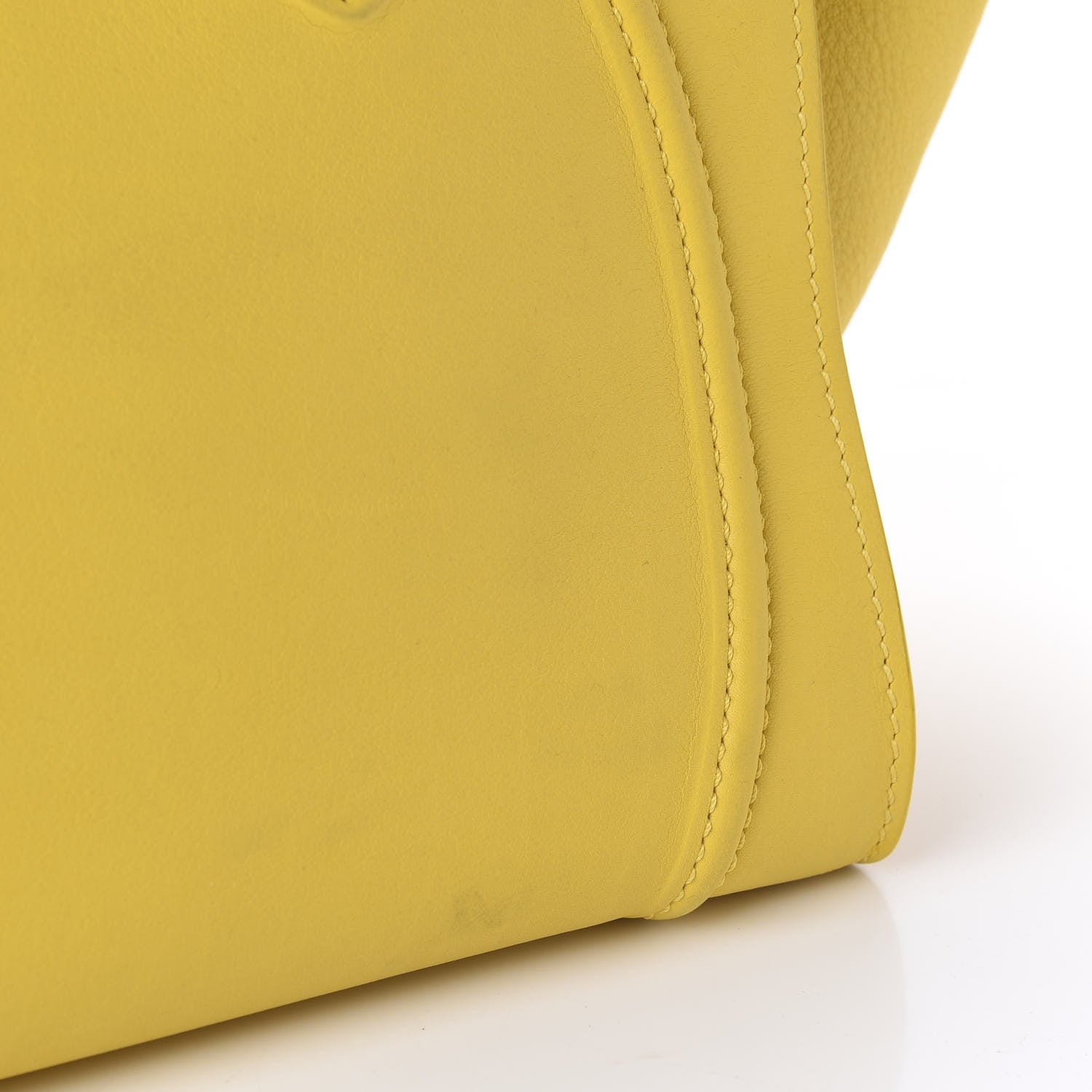 Celine Supple Calfskin Medium Phantom Luggage Sun Yellow 13 of 14