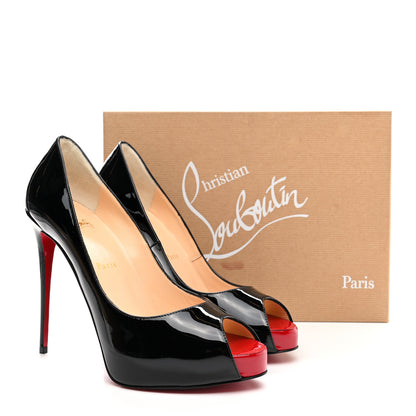 Christian Louboutin Patent New Very Prive 120 Pumps 38 Black 9 of 9