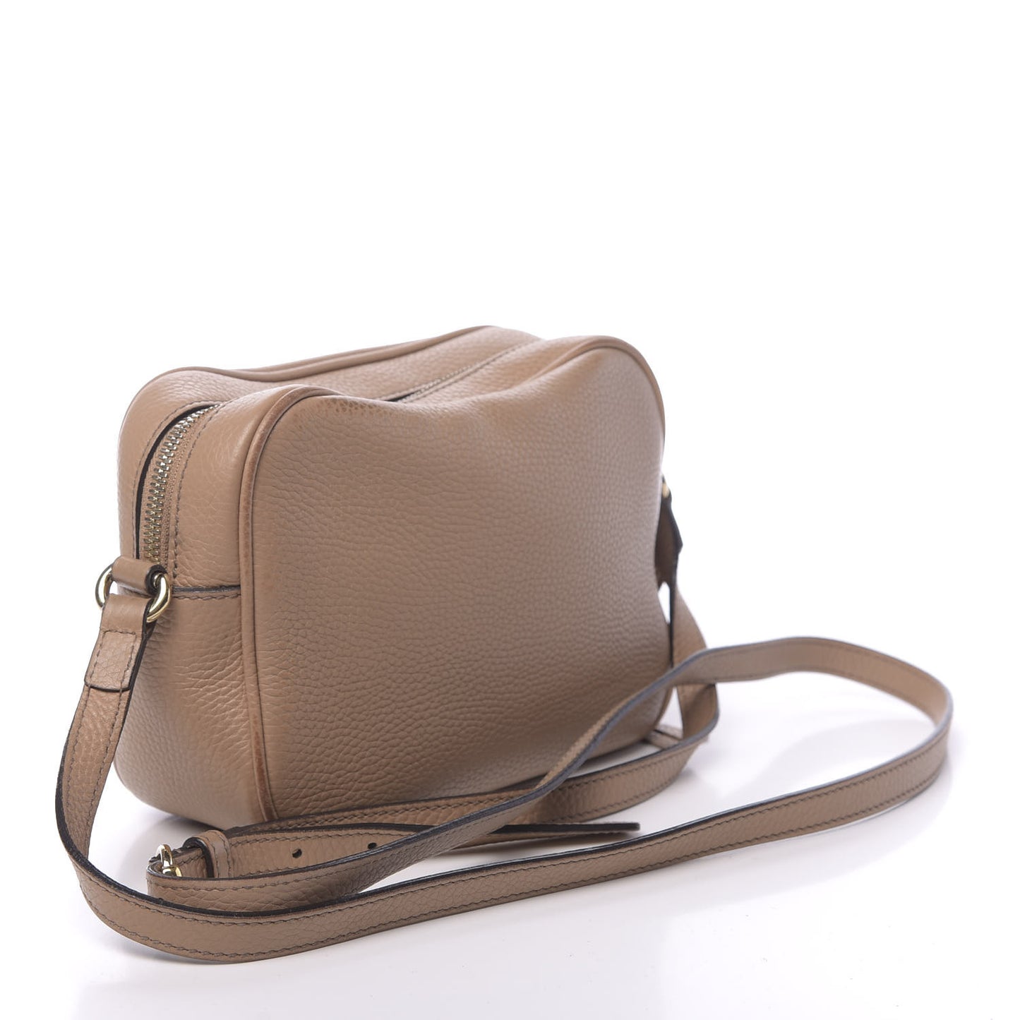 Pebbled Calfskin Small Soho Disco Bag Camelia