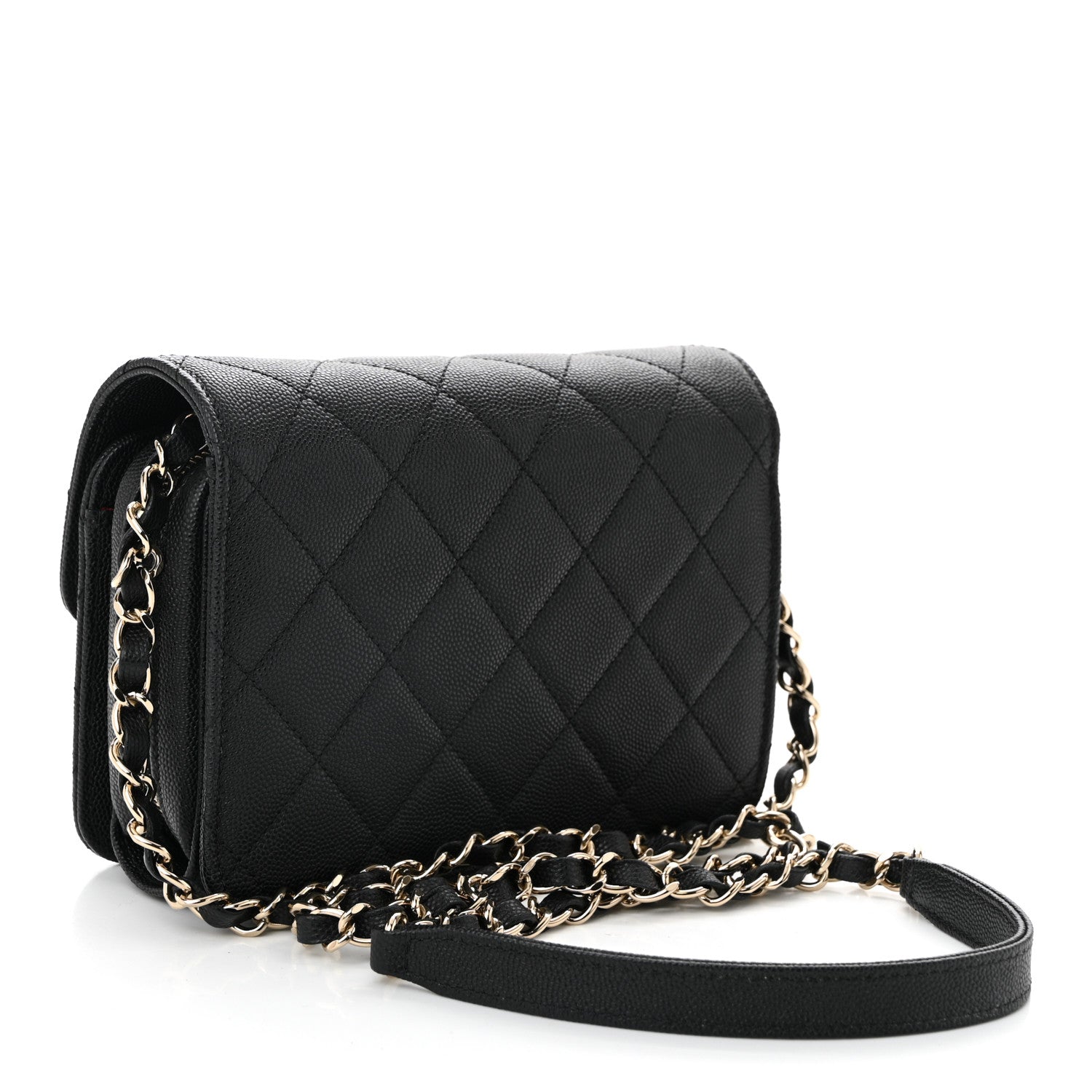 Chanel Caviar Quilted Like A Wallet Flap Black 3 of 10