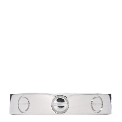 Cartier Platinum 3.5mm LOVE Wedding Band Ring 48 4.5 3 of 4
