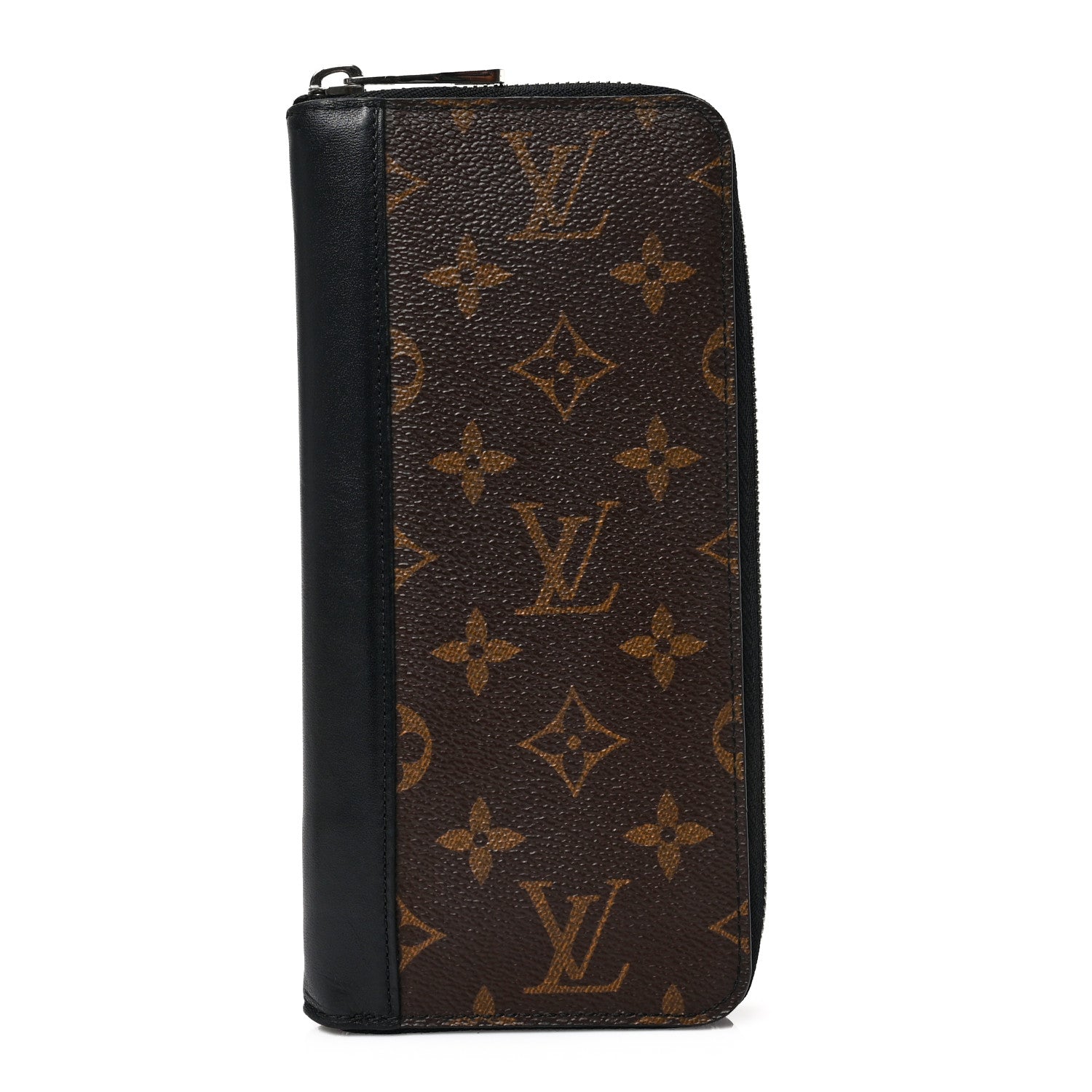 Louis Vuitton Monogram Macassar Vertical Zippy Wallet 1 of 6
