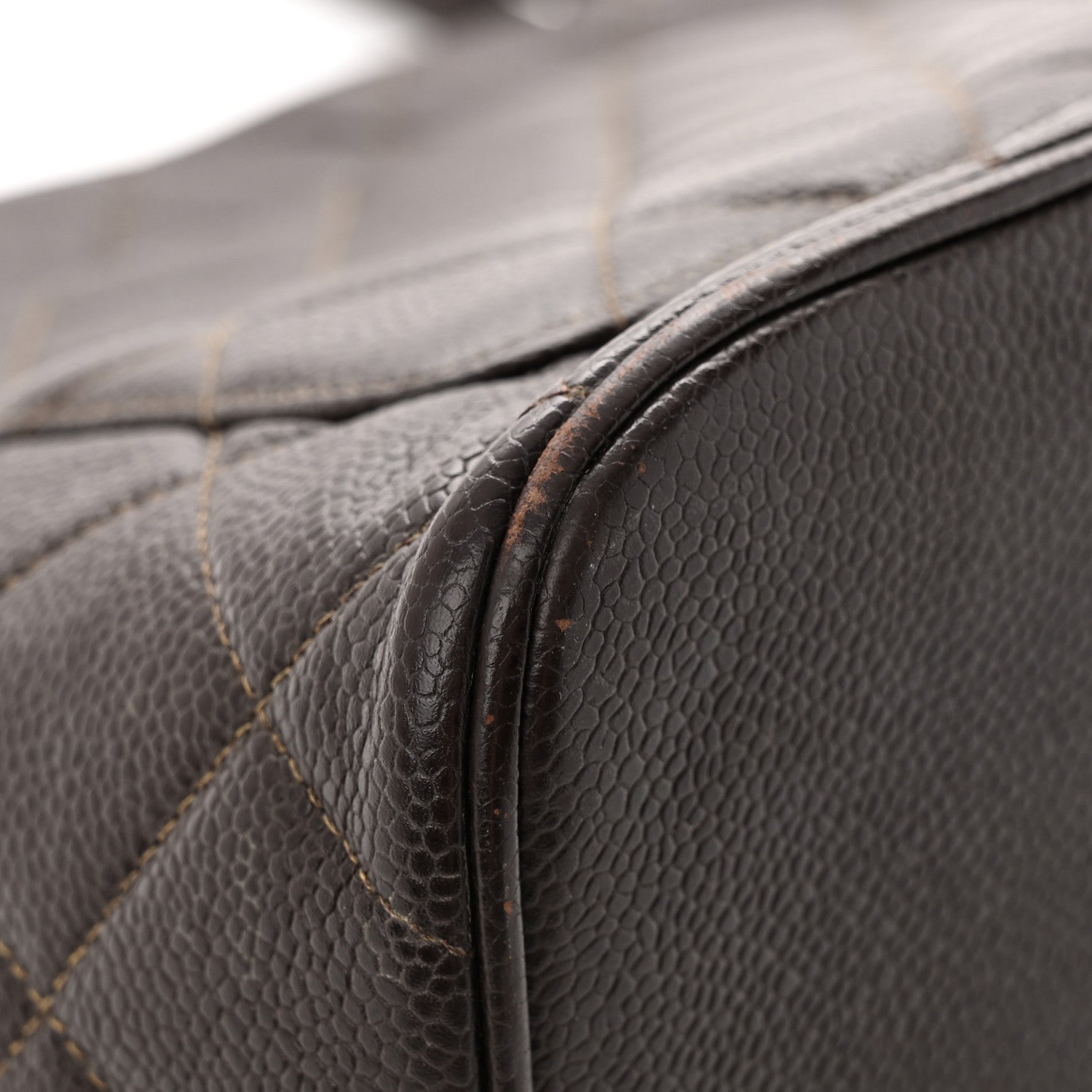 Chanel Caviar Quilted Medallion Tote Dark Brown 11 of 22