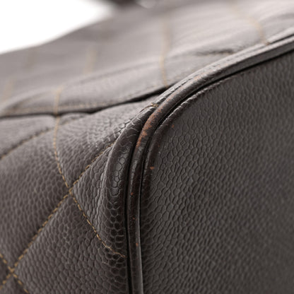 Chanel Caviar Quilted Medallion Tote Dark Brown 11 of 22
