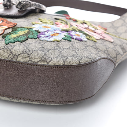 Gucci GG Supreme Monogram Web Embroidered Medium Dionysus Hobo Beige New Acero Multicolor 9 of 9