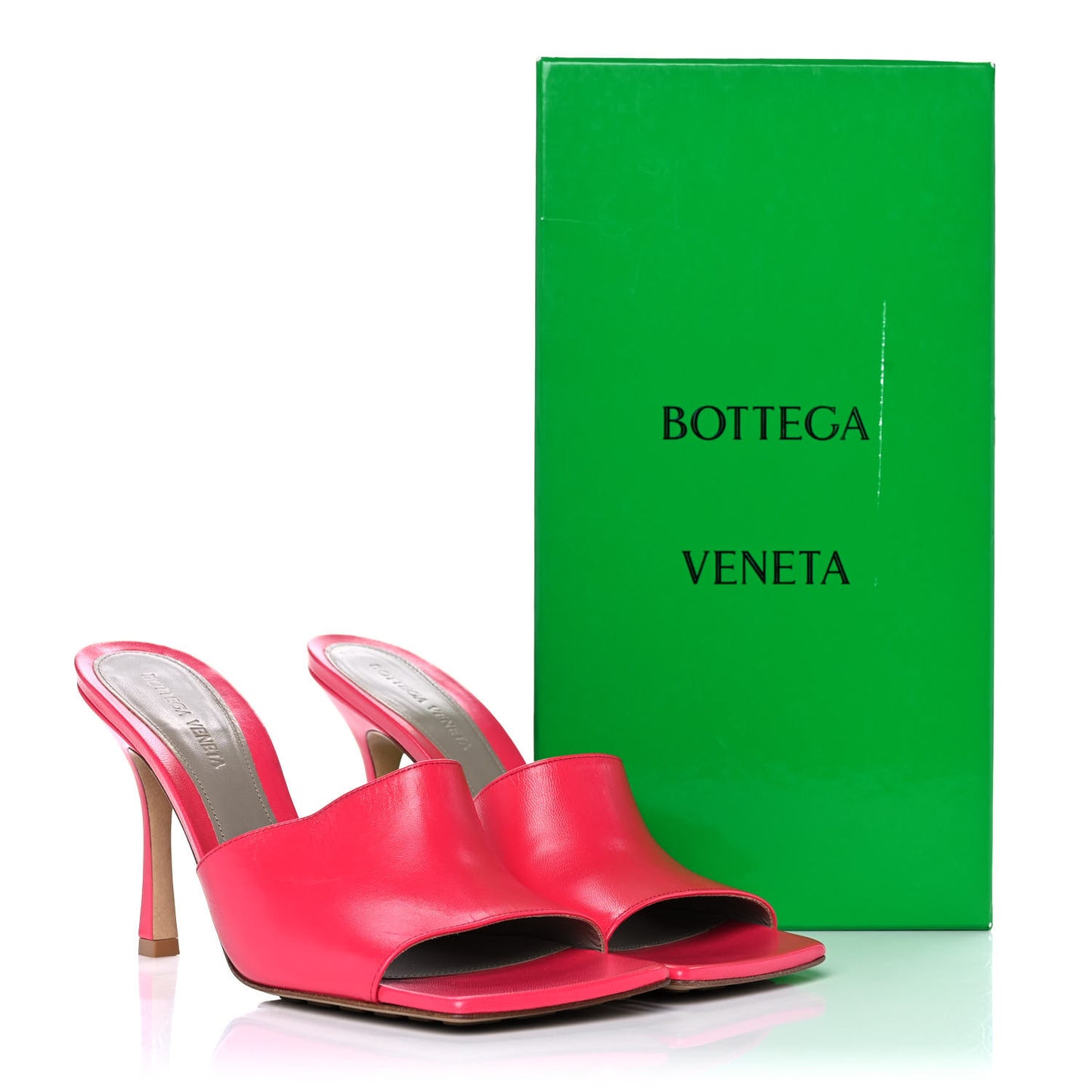 Lambskin Stretch Mule Sandals 40 Lollipop