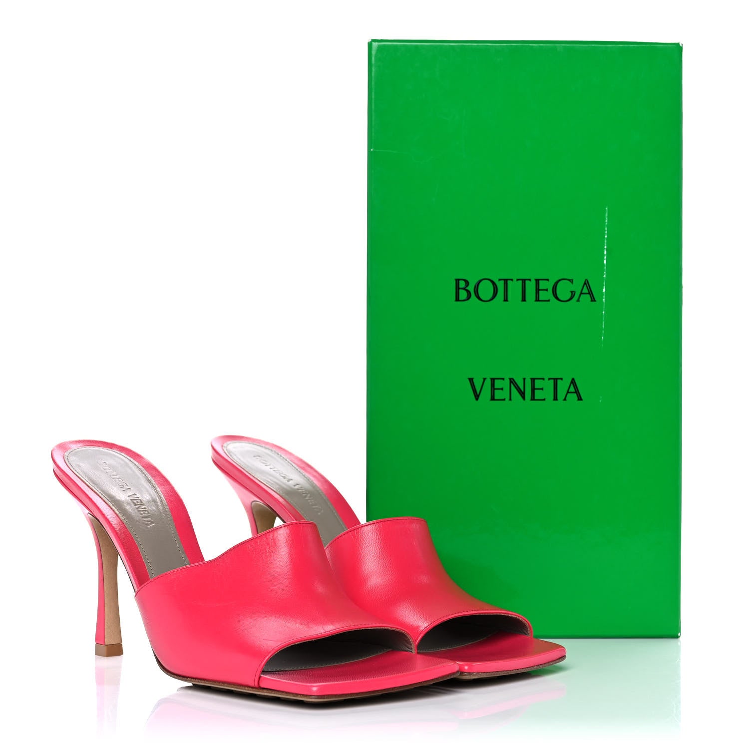 Bottega Veneta Lambskin Stretch Mule Sandals 40 Lollipop 9 of 9