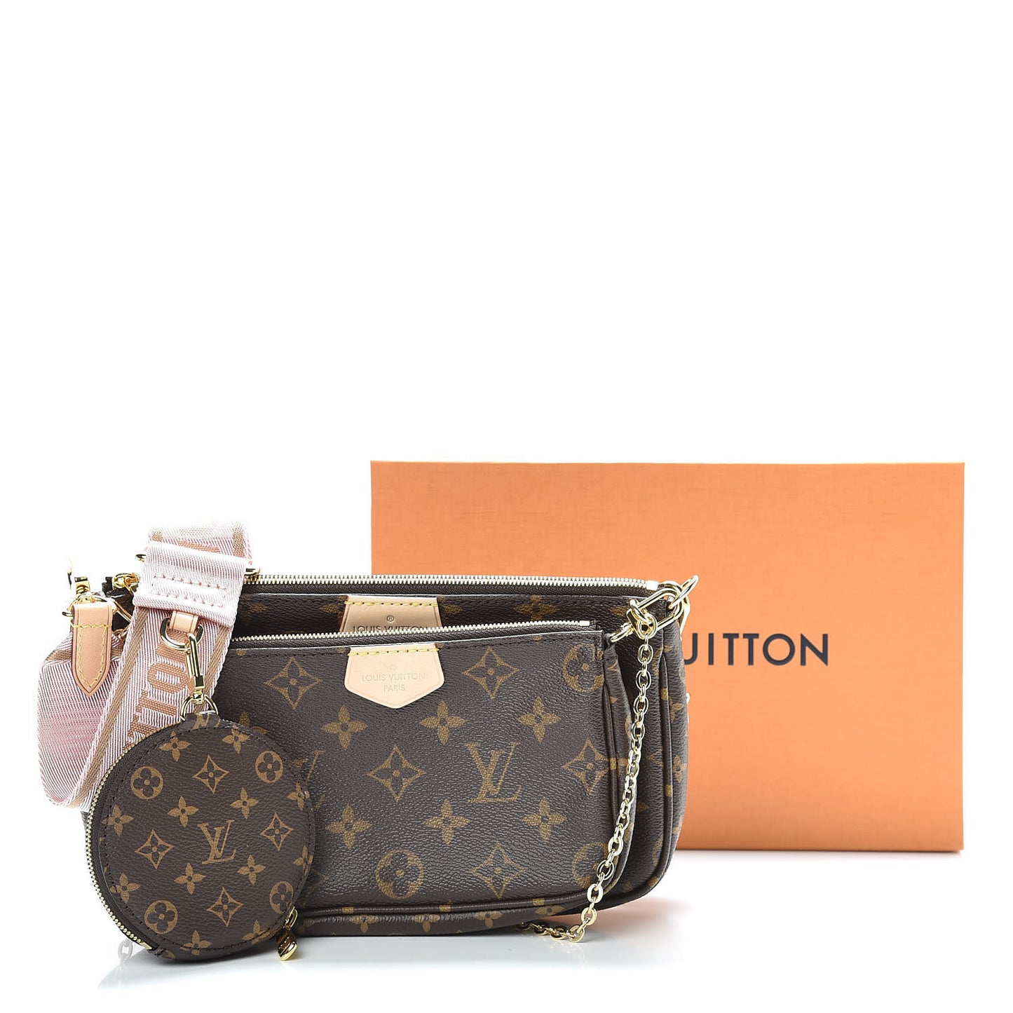 Monogram Multi Pochette Accessories Rose Clair