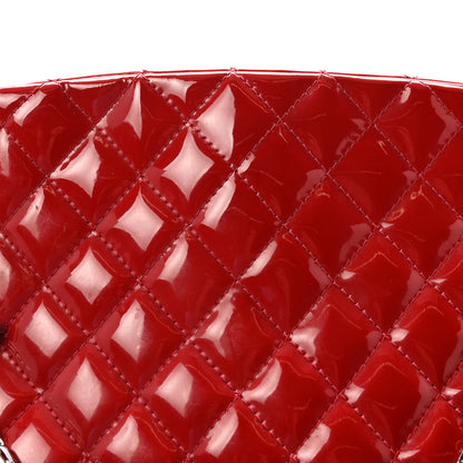 Chanel Patent Quilted Large Just Mademoiselle Bowling Bag Red 8 of 10