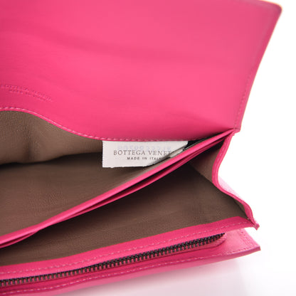 Bottega Veneta Nappa Intrecciato Continental Flap Wallet Rosa Shock 7 of 14