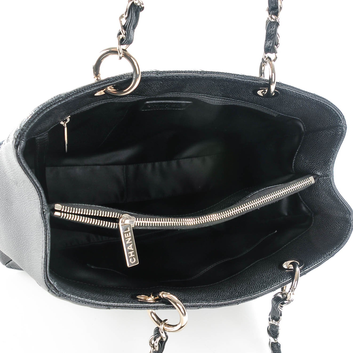 Chanel Caviar Quilted Grand Shopping Tote GST Black 7 of 7