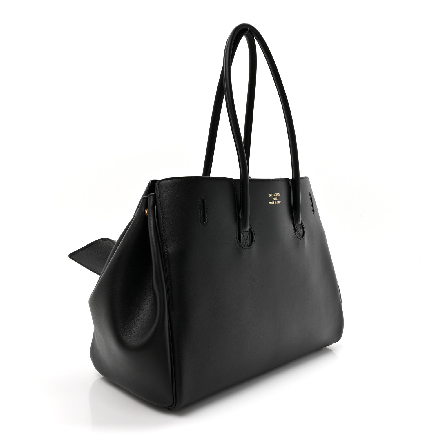 Balenciaga Smooth Calfskin Medium Bel Air Carry All Bag Black 3 of 9