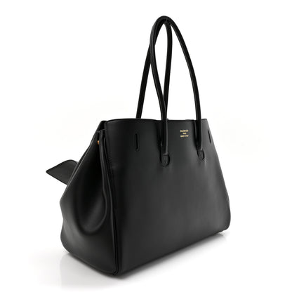 Balenciaga Smooth Calfskin Medium Bel Air Carry All Bag Black 3 of 9