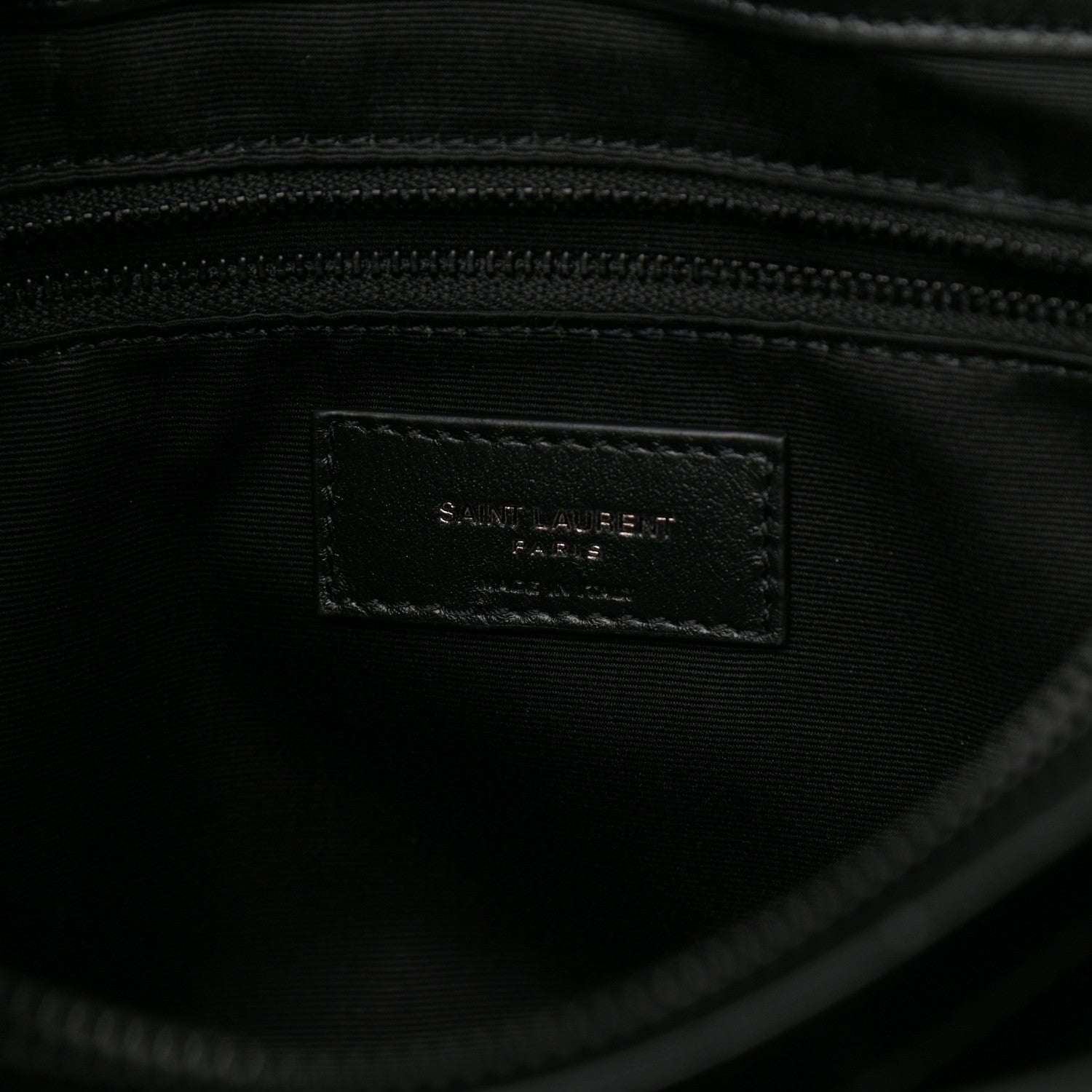 Saint Laurent Calfskin Y Quilted Monogram Medium Loulou Chain Satchel Black 6 of 9