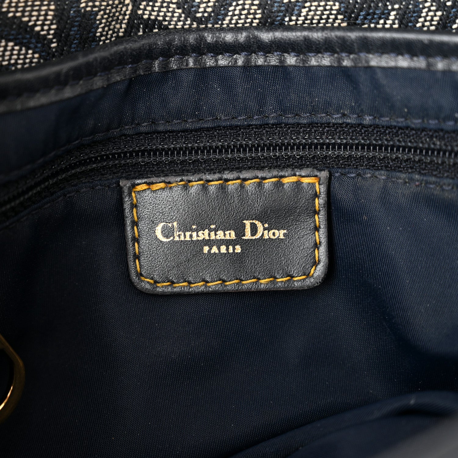 Christian Dior Monogram Saddle Bag Blue 6 of 10