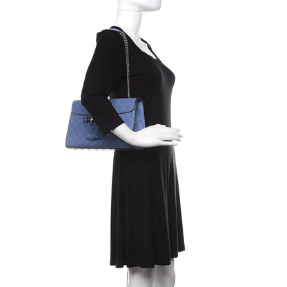Gucci Soft Guccissima Medium Emily Chain Shoulder Bag Mineral Blue 2 of 11