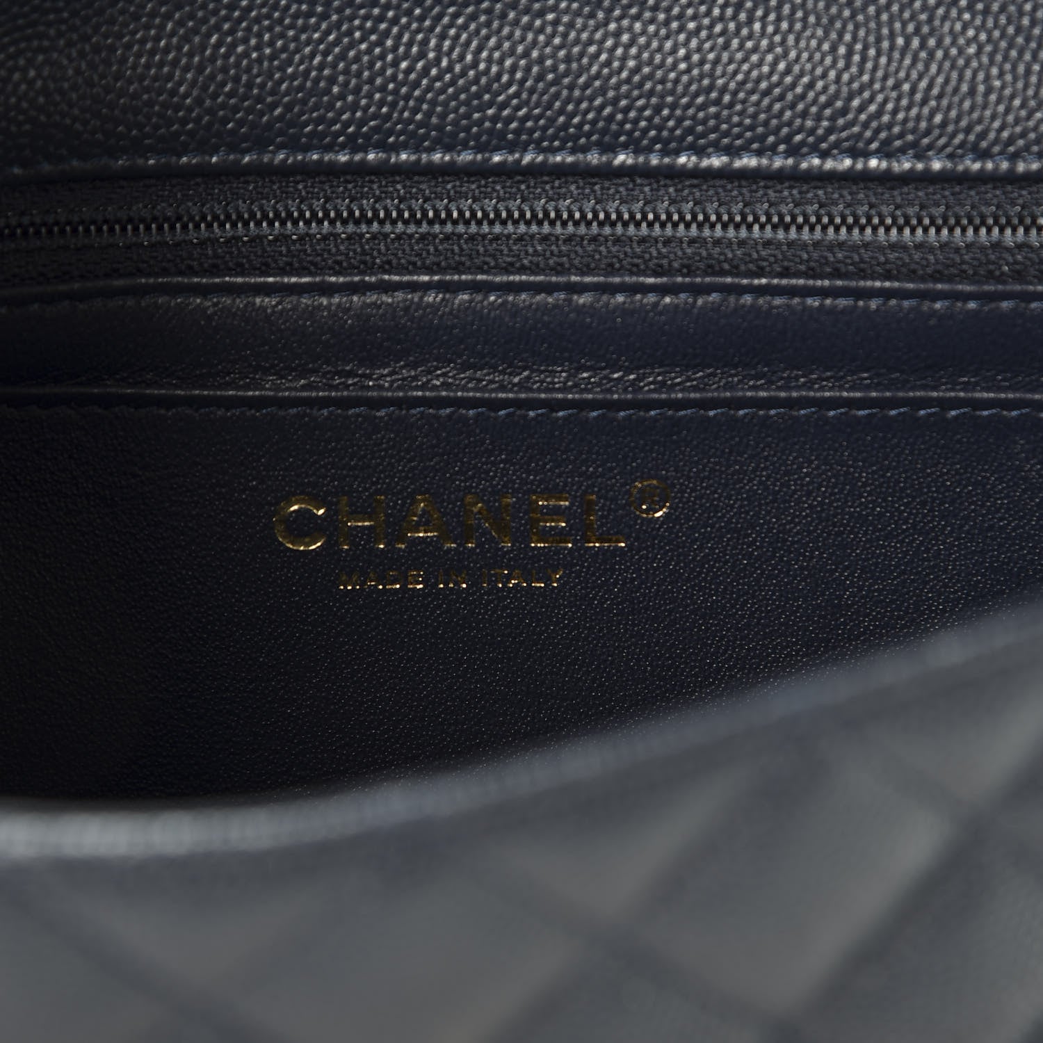 Chanel Caviar Quilted Mini Rectangular Flap Navy 6 of 8