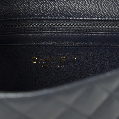 Chanel Caviar Quilted Mini Rectangular Flap Navy 6 of 8