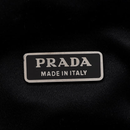 Prada Jacquard Kisslock Shoulder Bag Black 6 of 8