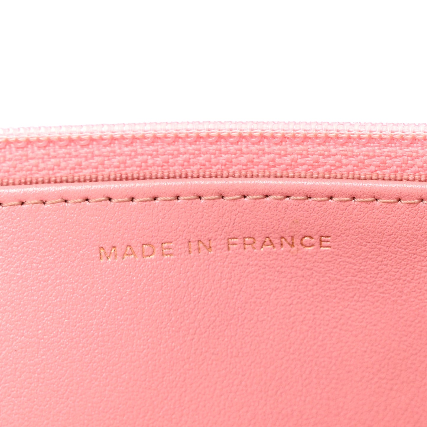 Iridescent Caviar Quilted Wallet on Chain WOC Rose Pink