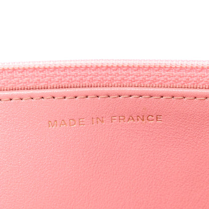 Chanel Iridescent Caviar Quilted Wallet on Chain WOC Rose Pink 7 of 10