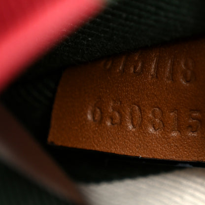 Gucci GG Supreme Monogram Emblem Small Shoulder Bag Beige Ebony Sundial 7 of 10