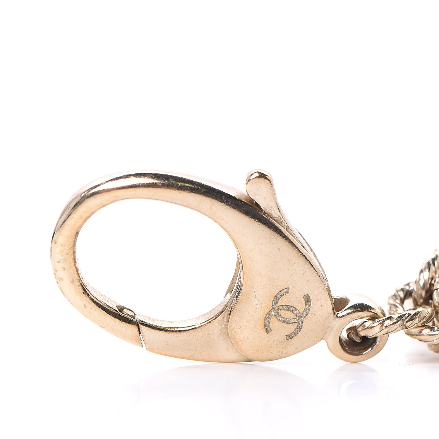 Chanel Coin CC Bag Charm Gold 3 of 4