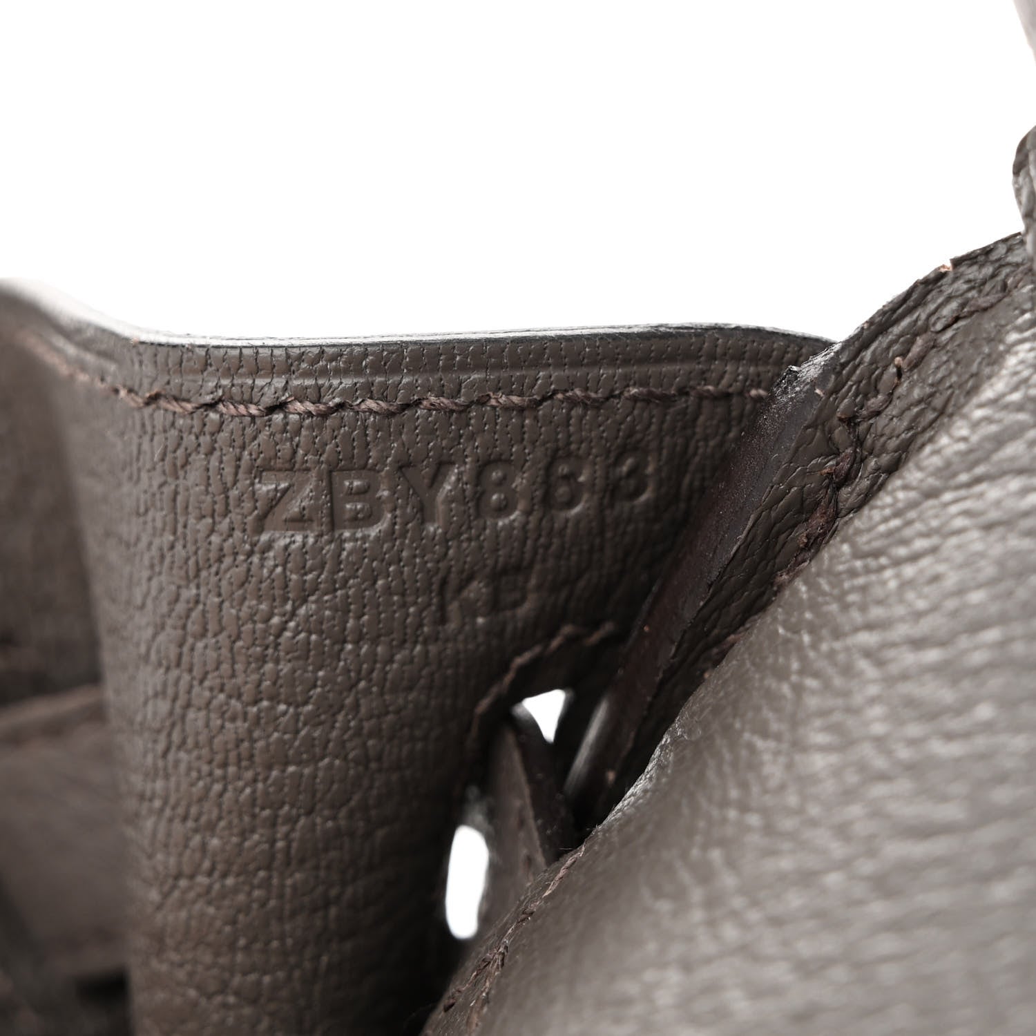 Hermes Togo Birkin 25 Etain 6 of 9