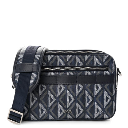 Christian Dior Coated Canvas CD Diamond Safari Messenger 1 of 9