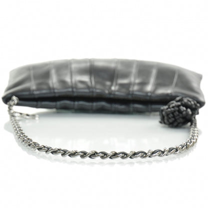 Chanel Lambskin Pleated Tassel Shoulder Bag Blak 5 of 9