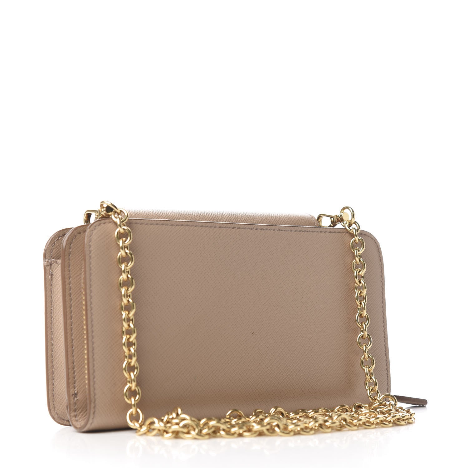 Prada Saffiano Chain Wallet Cammeo 2 of 11