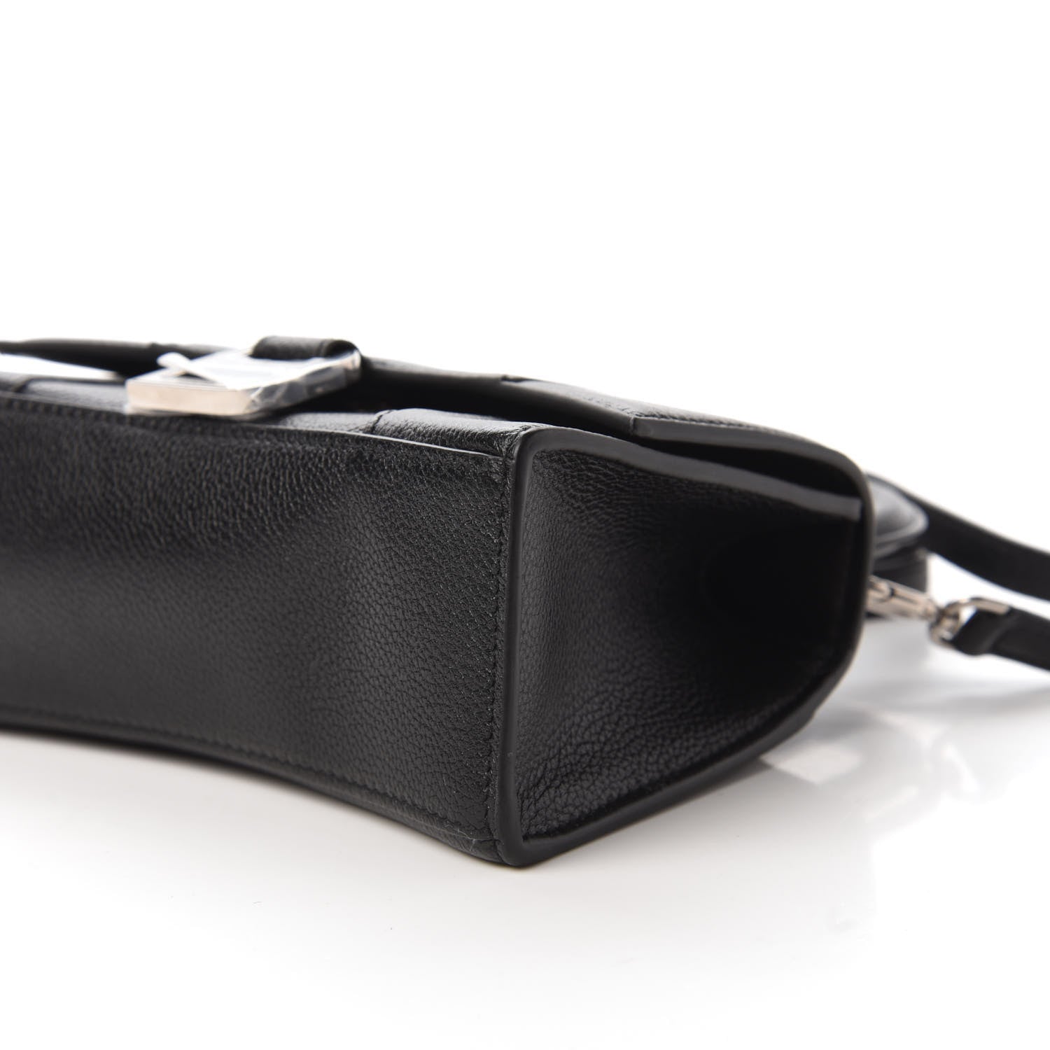 Balenciaga Grained Calfskin Hourglass Top Handle Bag XS Black 7 of 10