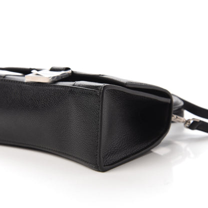 Balenciaga Grained Calfskin Hourglass Top Handle Bag XS Black 7 of 10