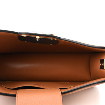 Valentino Garavani Calfskin Vlogo Shoulder Bag Almond Beige 5 of 9