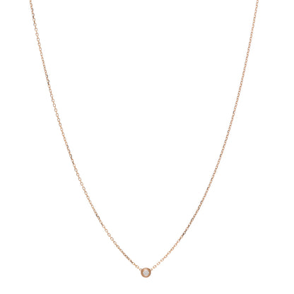 Cartier 18K Pink Gold Diamond XS D'Amour Pendant Necklace 1 of 5