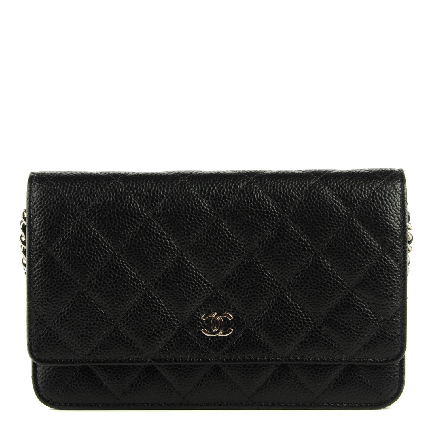 Chanel Caviar Quilted Wallet On Chain WOC Black 1 of 8
