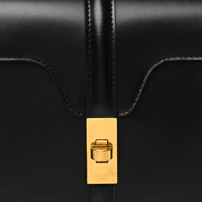 Celine Satinated Calfskin 16 Chain Bag Black 7 of 9