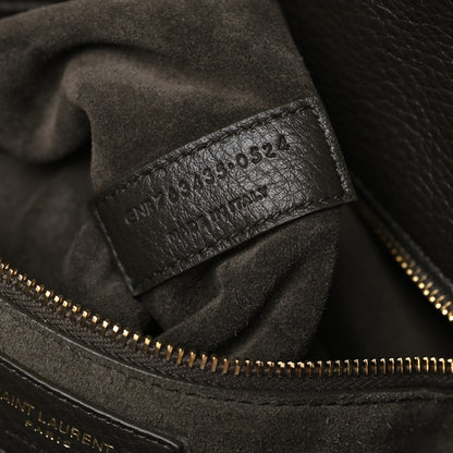 Saint Laurent Grained Deerskin Bea Tote Light Musk 7 of 11