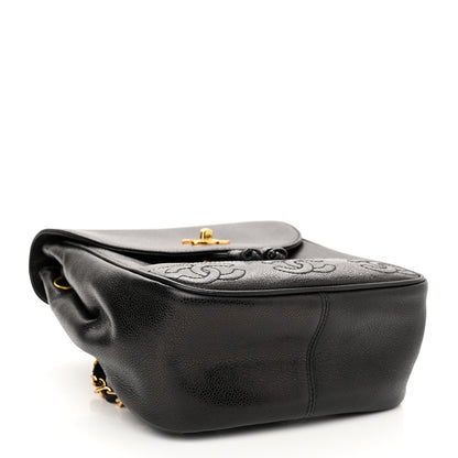 Chanel Caviar CC Backpack Black 3 of 9