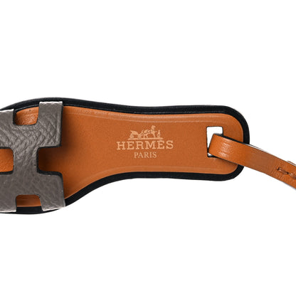 Hermes Epsom Butler Calfskin Hunter Oran Nano Bag Charm Etoupe 3 of 3