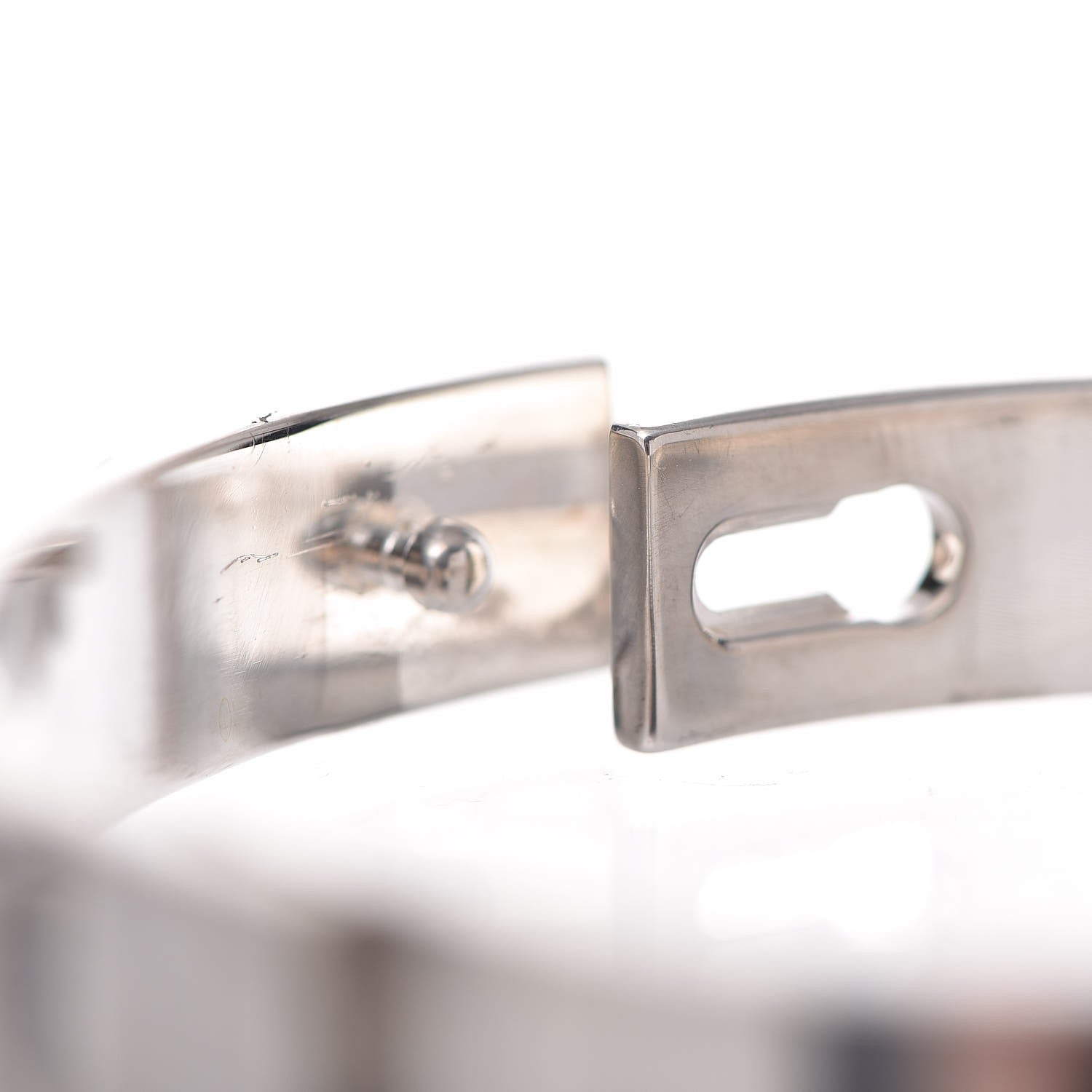 Hermes Sterling Silver PM Collier De Chien Bracelet ST 5 of 6