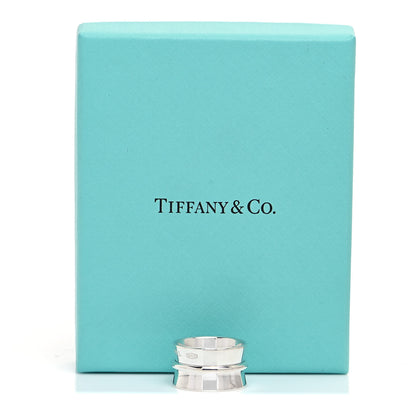 Tiffany Sterling Silver Wide 1837 Band Ring 53 6.5 5 of 5