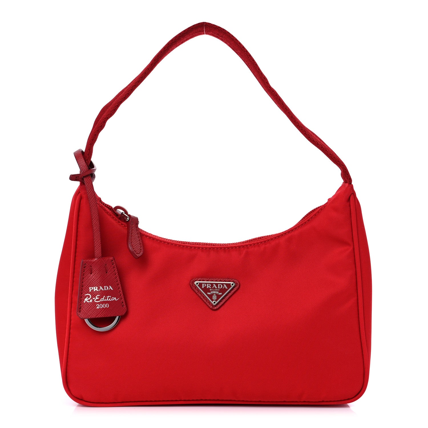 Prada Tessuto Nylon Mini Re-Edition 2000 Bag Rosso 1 of 8
