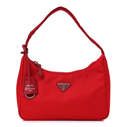 Prada Tessuto Nylon Mini Re-Edition 2000 Bag Rosso 1 of 8