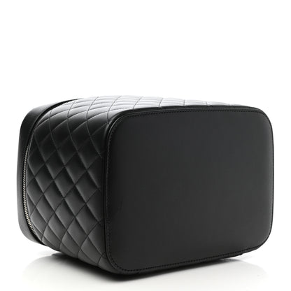 Chanel Lambskin Quilted Vanity Pouch Black 4 of 9