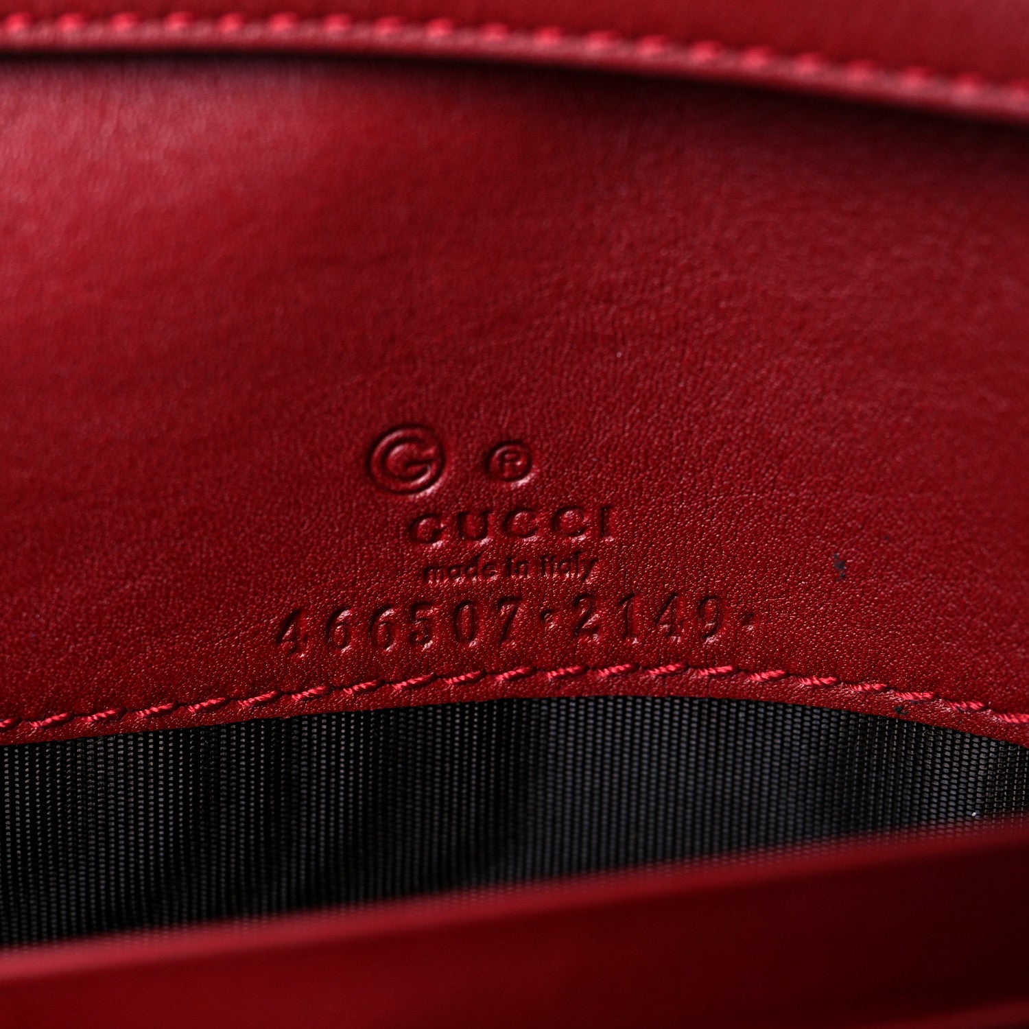 Gucci Microguccissima Crossbody Wallet Red 6 of 9